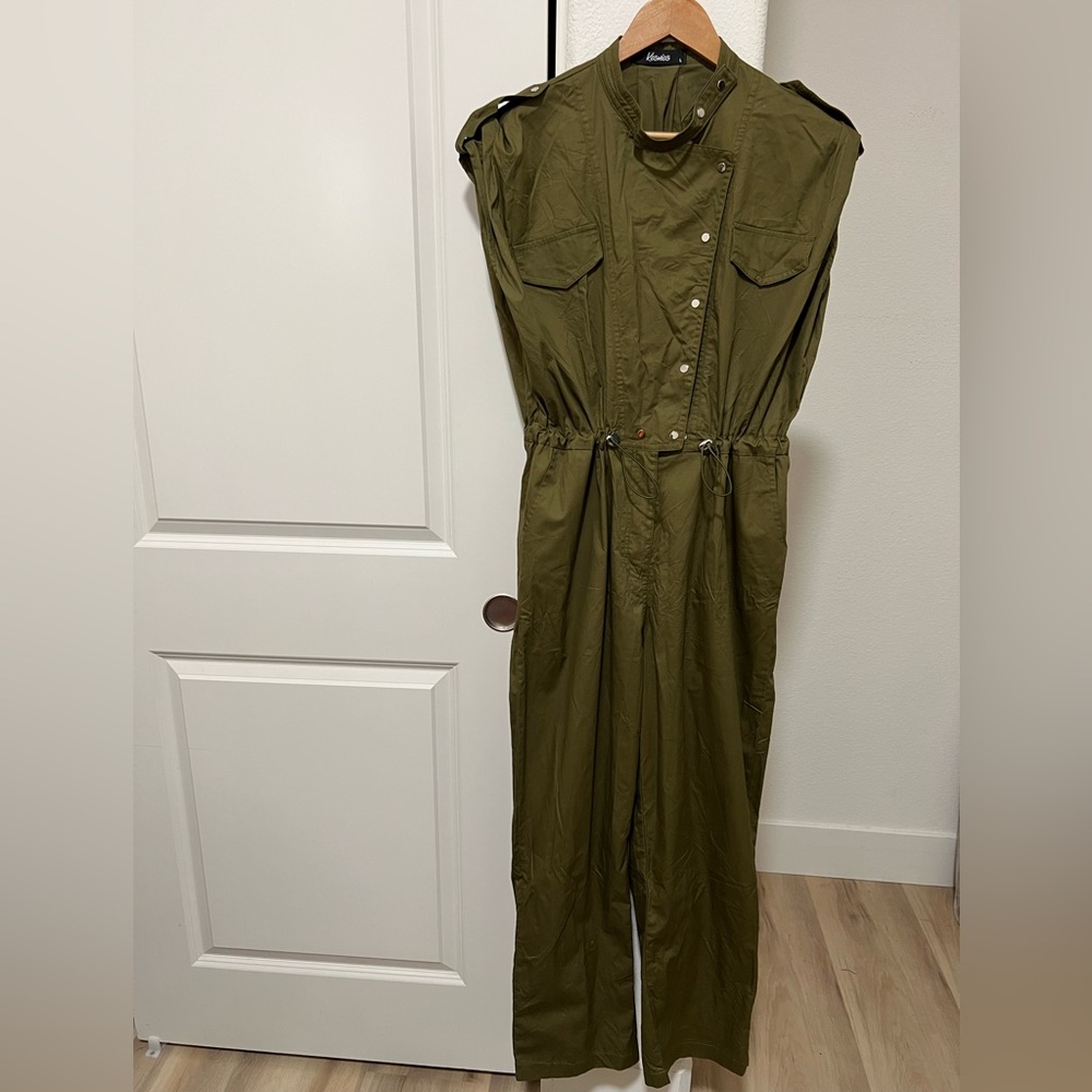 KOSMIOS Utility Cargo Style Cinch Jumpsuit